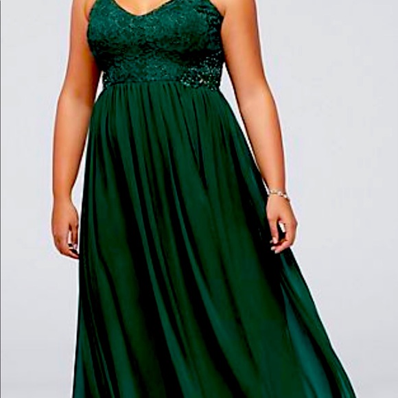 Chiffon and Floral Dress with Beading - Picture 2 of 8